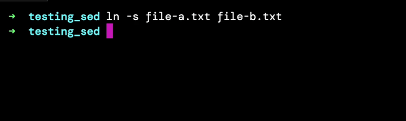 Running the link command